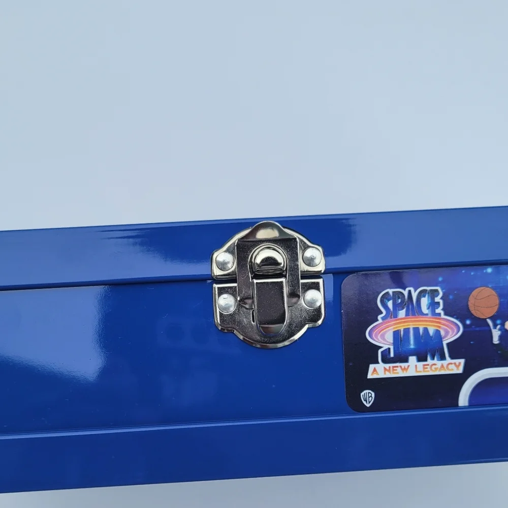 Space Jam 3D A New Legacy School Supplies Box Lebron James Tin Pencil Case New